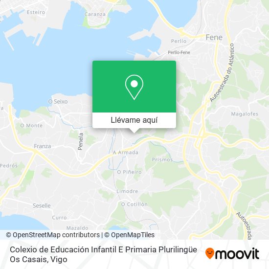 Mapa Colexio de Educación Infantil E Primaria Plurilingüe Os Casais