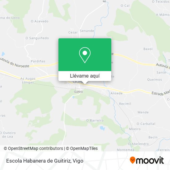 Mapa Escola Habanera de Guitiriz