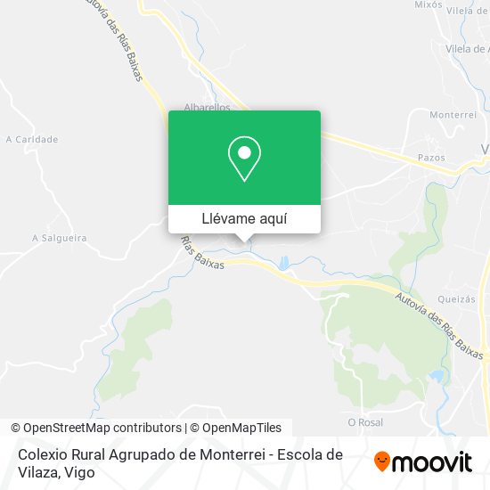 Mapa Colexio Rural Agrupado de Monterrei - Escola de Vilaza
