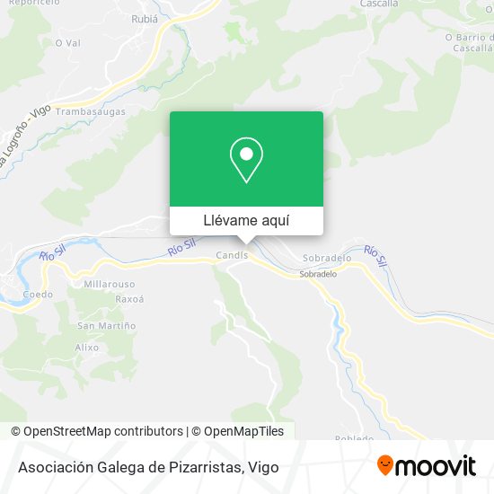 Mapa Asociación Galega de Pizarristas