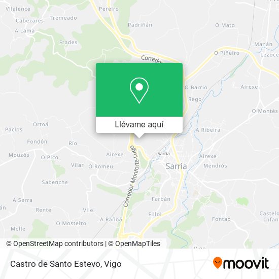 Mapa Castro de Santo Estevo