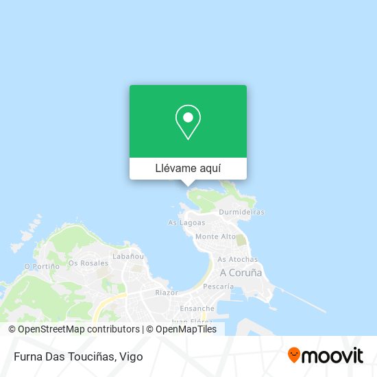 Mapa Furna Das Touciñas