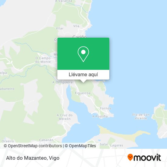 Mapa Alto do Mazanteo