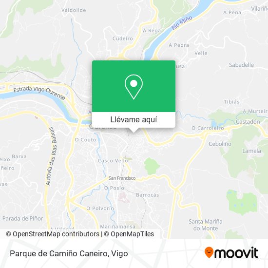 Mapa Parque de Camiño Caneiro