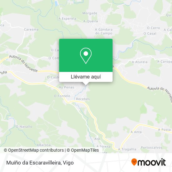 Mapa Muíño da Escaravilleira