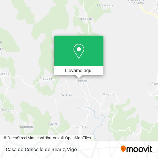 Mapa Casa do Concello de Beariz