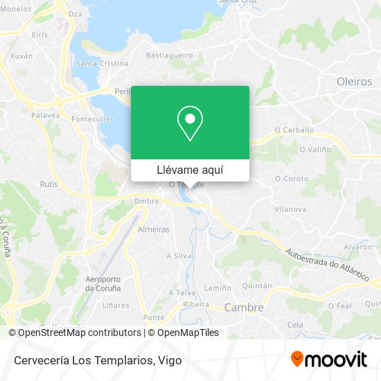 Mapa Cervecería Los Templarios