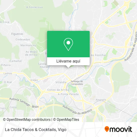 Mapa La Chida Tacos & Cocktails