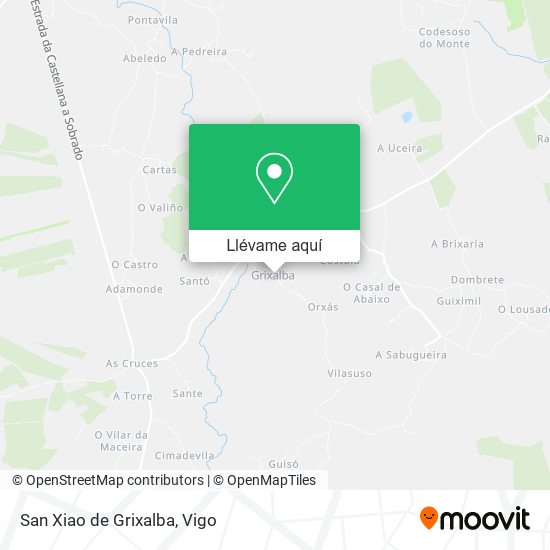 Mapa San Xiao de Grixalba