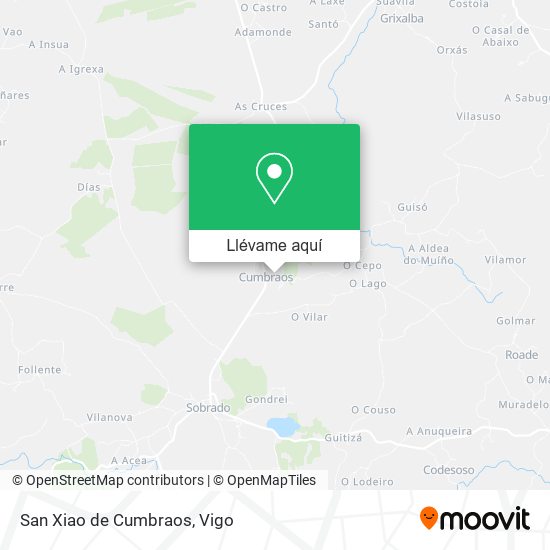 Mapa San Xiao de Cumbraos