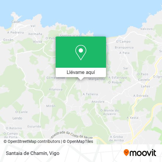 Mapa Santaia de Chamín