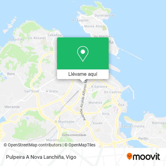 Mapa Pulpeira A Nova Lanchiña