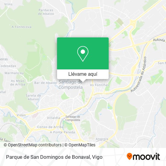 Mapa Parque de San Domingos de Bonaval