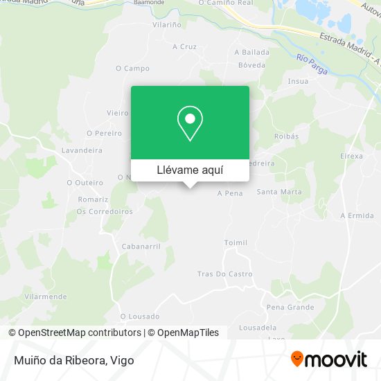 Mapa Muiño da Ribeora