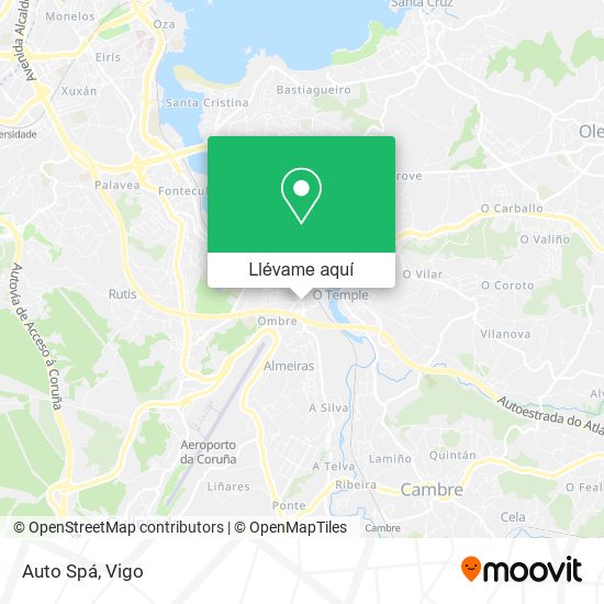 Mapa Auto Spá