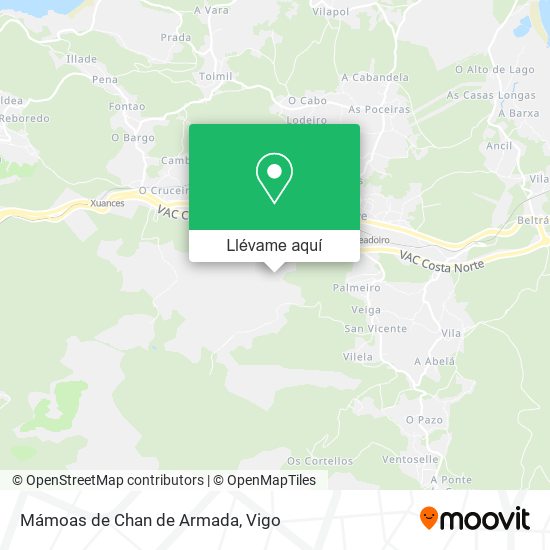 Mapa Mámoas de Chan de Armada