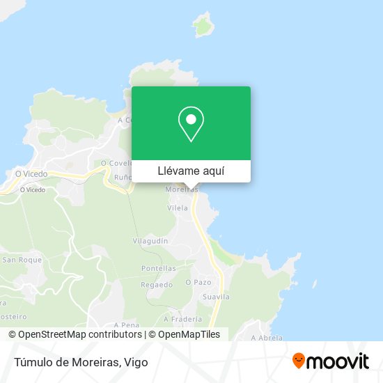 Mapa Túmulo de Moreiras