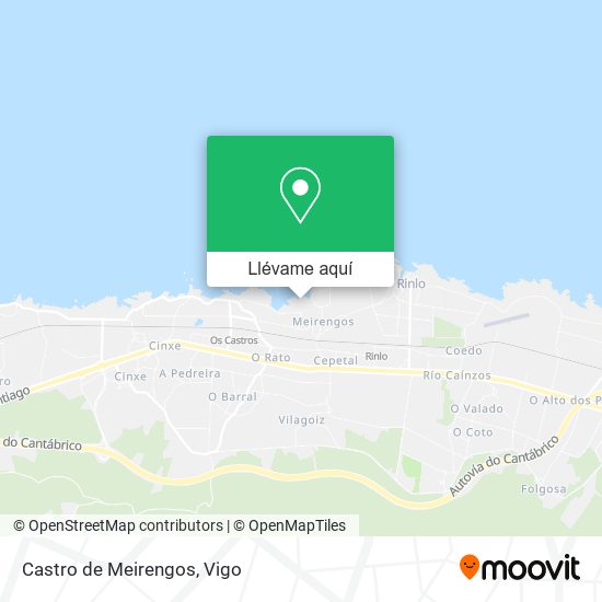 Mapa Castro de Meirengos