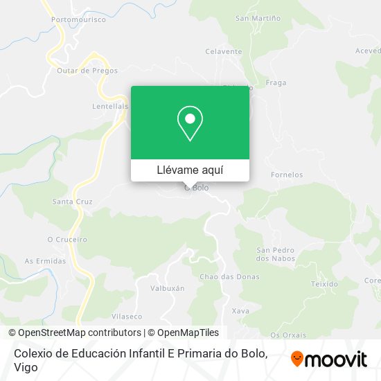 Mapa Colexio de Educación Infantil E Primaria do Bolo