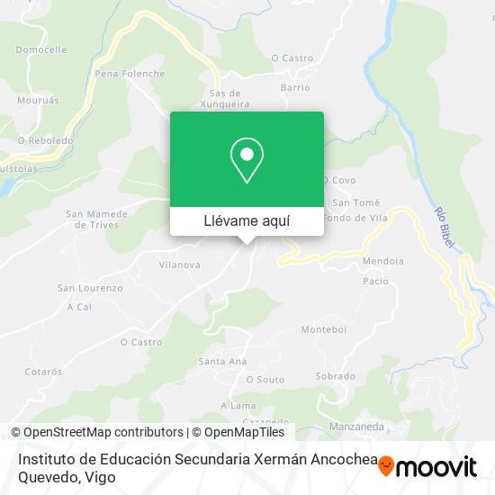 Mapa Instituto de Educación Secundaria Xermán Ancochea Quevedo