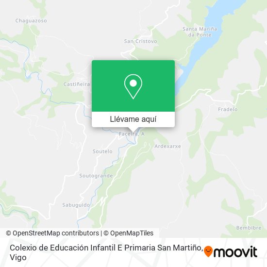 Mapa Colexio de Educación Infantil E Primaria San Martiño