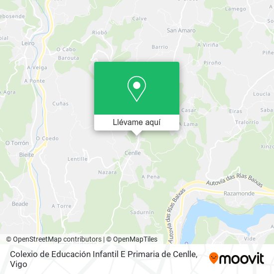 Mapa Colexio de Educación Infantil E Primaria de Cenlle