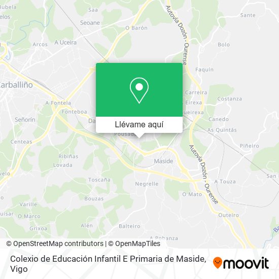 Mapa Colexio de Educación Infantil E Primaria de Maside