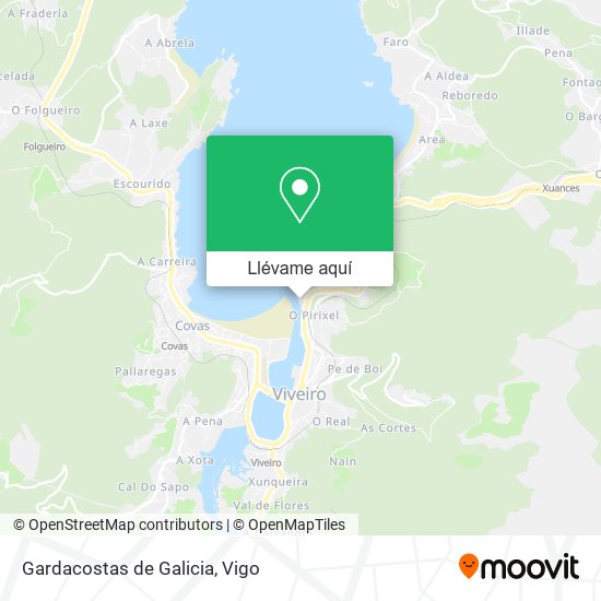 Mapa Gardacostas de Galicia