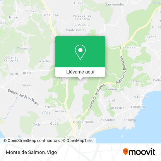 Mapa Monte de Salmón