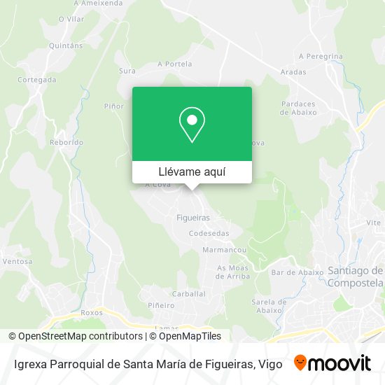 Mapa Igrexa Parroquial de Santa María de Figueiras