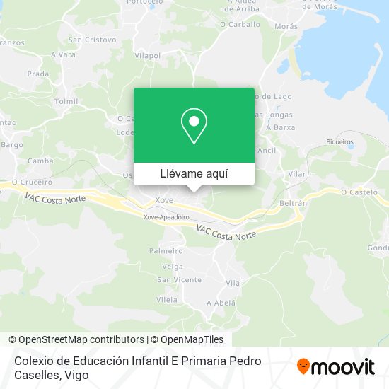 Mapa Colexio de Educación Infantil E Primaria Pedro Caselles