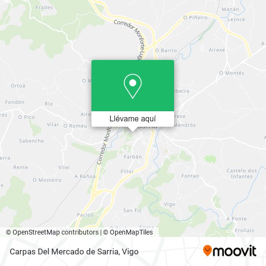 Mapa Carpas Del Mercado de Sarria