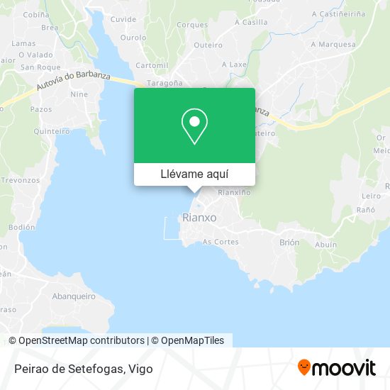 Mapa Peirao de Setefogas