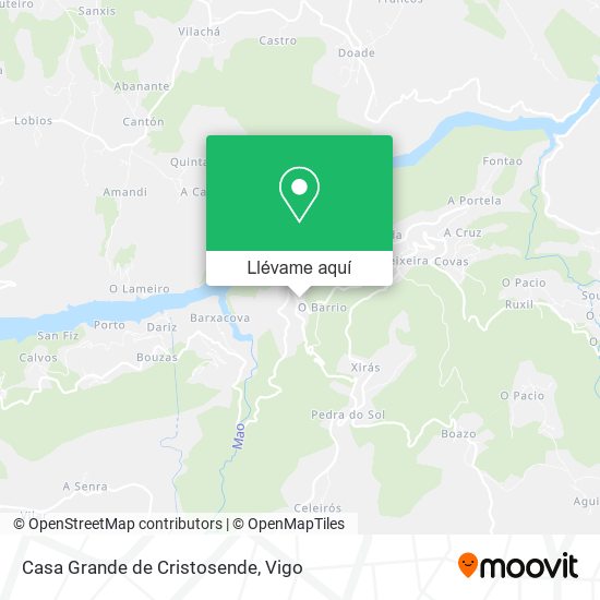 Mapa Casa Grande de Cristosende