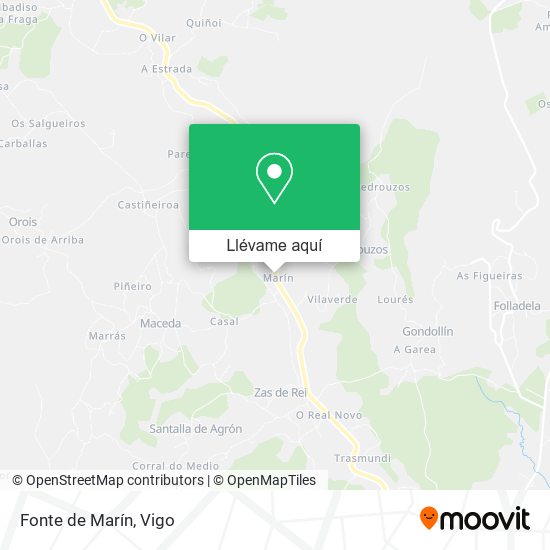 Mapa Fonte de Marín