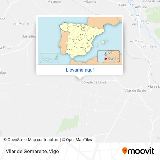 Mapa Vilar de Gomareite