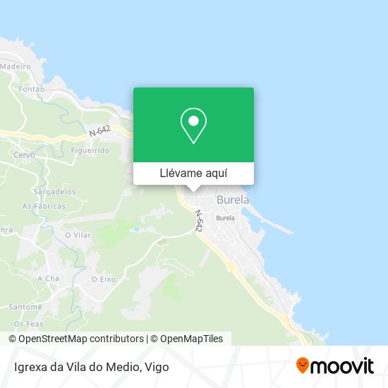 Mapa Igrexa da Vila do Medio