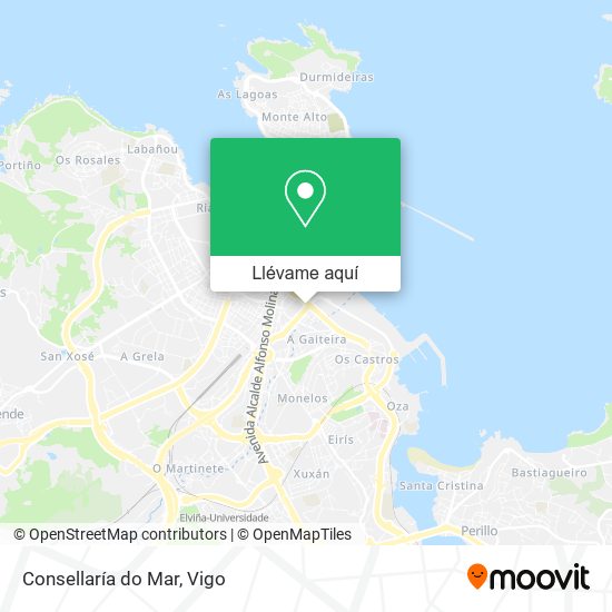 Mapa Consellaría do Mar