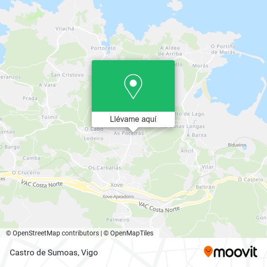 Mapa Castro de Sumoas