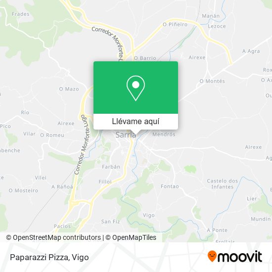 Mapa Paparazzi Pizza