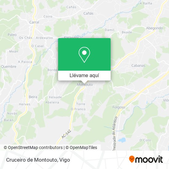 Mapa Cruceiro de Montouto