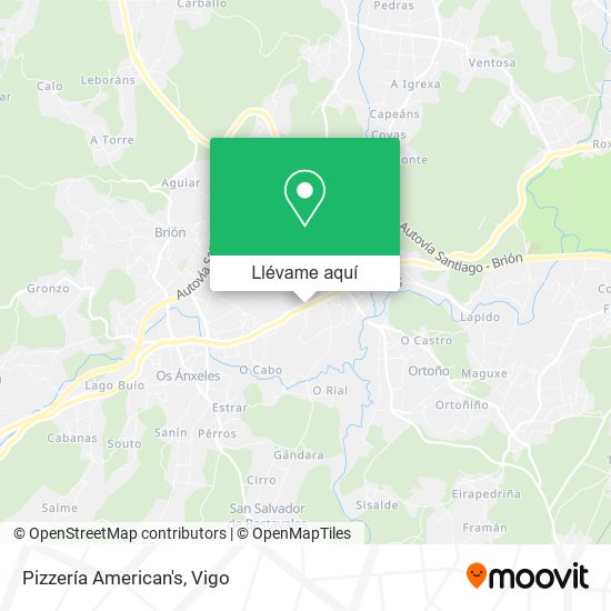 Mapa Pizzería American's