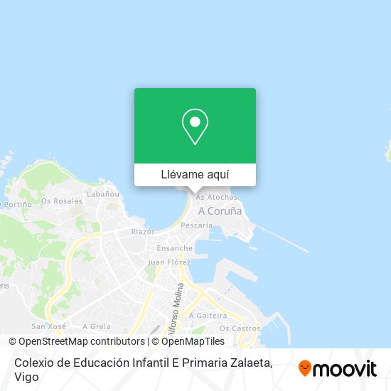 Mapa Colexio de Educación Infantil E Primaria Zalaeta