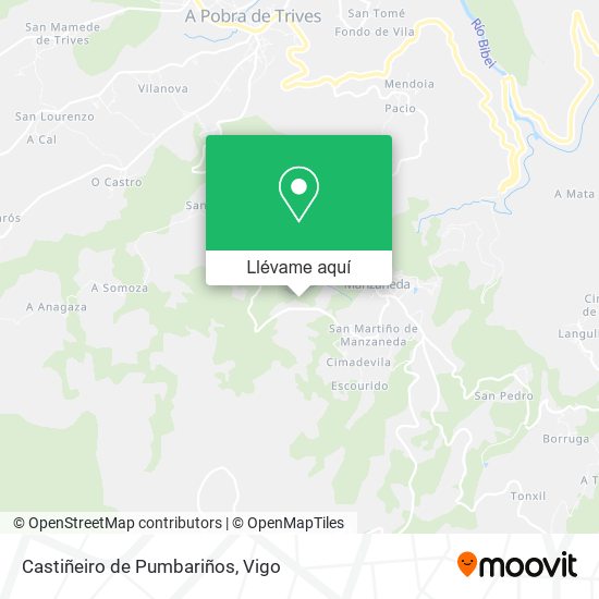Mapa Castiñeiro de Pumbariños