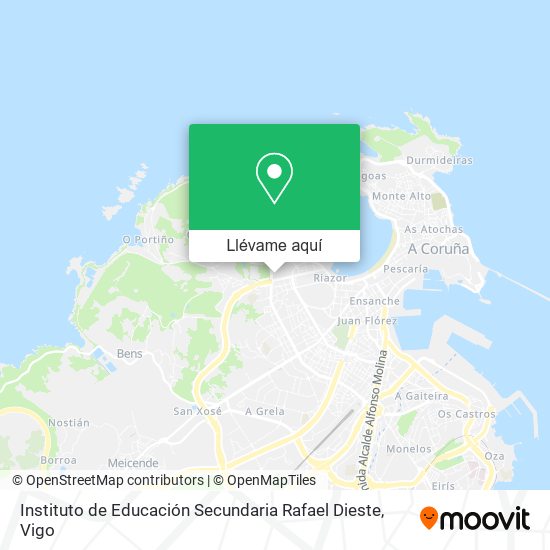 Mapa Instituto de Educación Secundaria Rafael Dieste