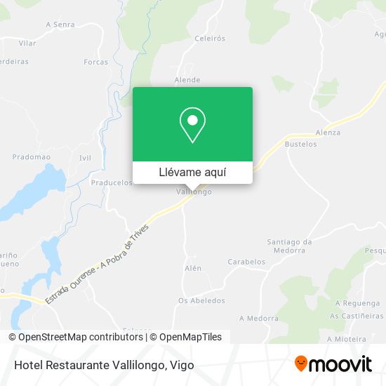 Mapa Hotel Restaurante Vallilongo