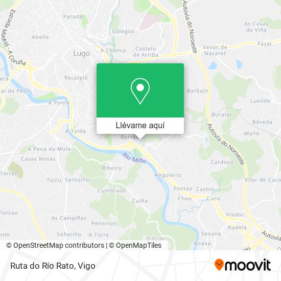 Mapa Ruta do Río Rato