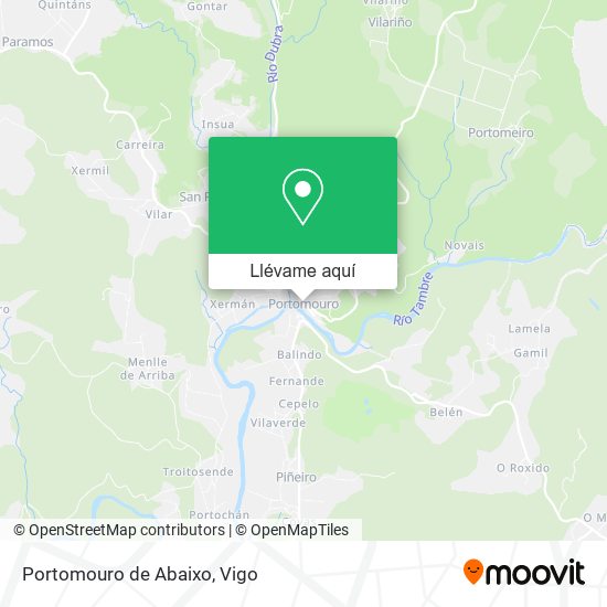 Mapa Portomouro de Abaixo