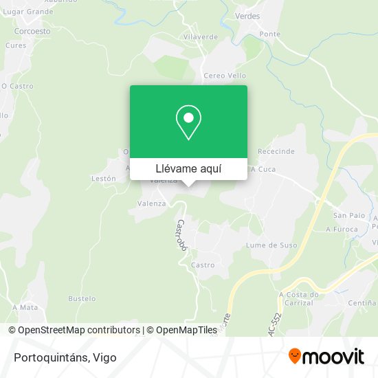 Mapa Portoquintáns