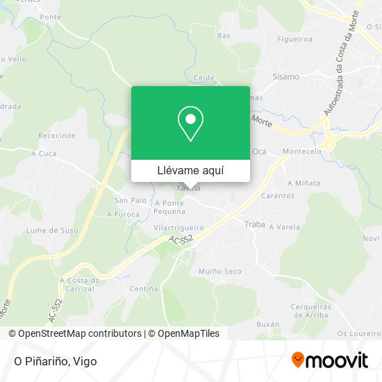 Mapa O Piñariño